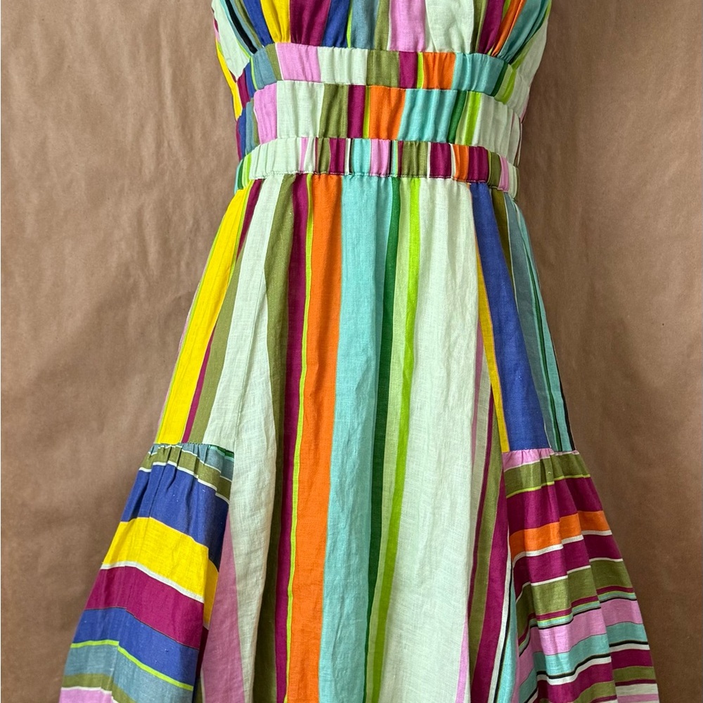 Anthropologie Hope for Flowers by Tracy Reese striped linen midi dress. XS - Picture 5 of 11